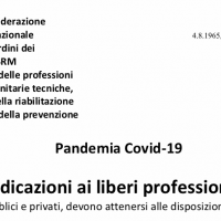 Circolare Covid-19 - INDICAZIONI AI LIBERI PROFESSIONISTI