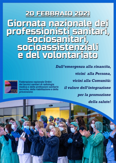 Giornata nazionale del personale sanitario, sociosanitario, socioassistenziale e del volontariato – 20 febbraio 2021