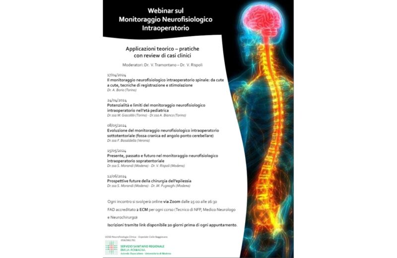 Webinar sul Monitoraggio Neurofisiologico Intraoperatorio