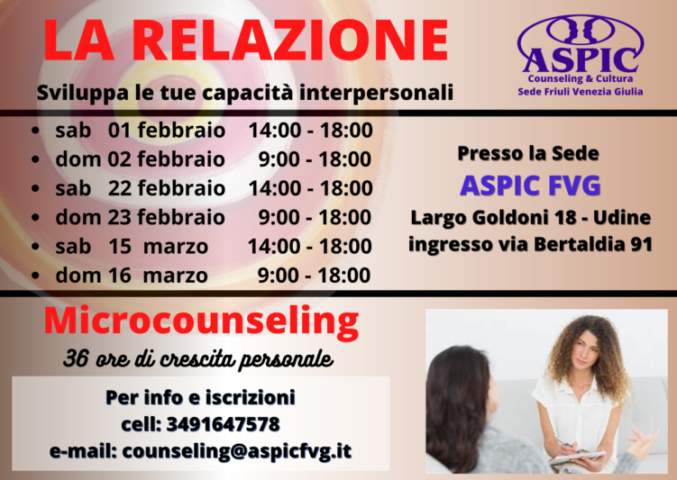 Corso di MicroCounseling – ASPIC FVG