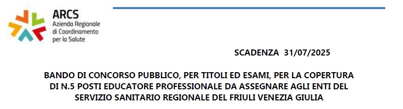 Concorso pubblico ARCS