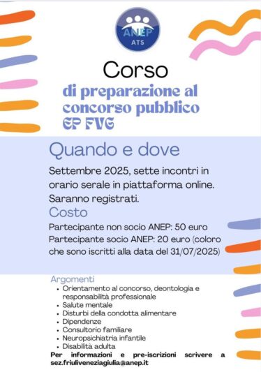 Corso di preparazione al concorso – ANEP ATS