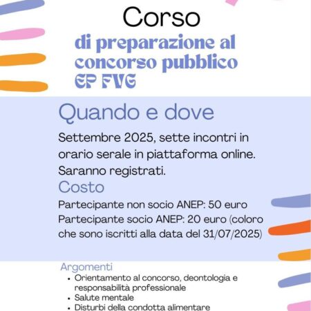 Corso di preparazione al concorso – ANEP ATS