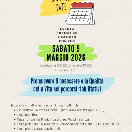 SAVE THE DATE – EVENTO FORMATIVO 09 MAGGIO 2026