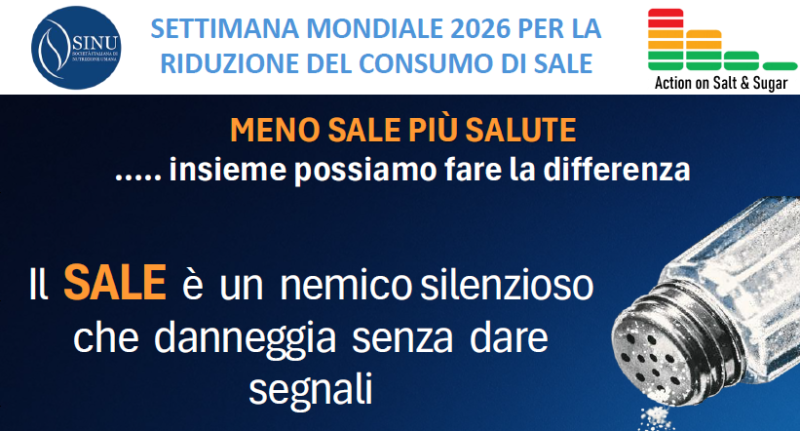 Settimana Mondiale per la Riduzione del Consumo di Sale 2026