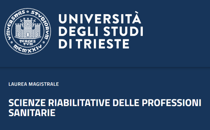 BANDO DI AMMISSIONE AL CORSO DI LAUREA MAGISTRALE IN SCIENZE RIABILITATIVE DELLE PROFESSIONI SANITARIE (LM/SNT2)